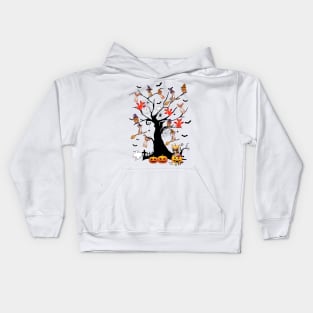 Chihuahua Halloween Tree Pumpkin Gift Kids Hoodie